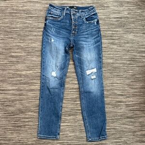 Kut from the Kloth Women's Blue High Rise Rachael mom jean